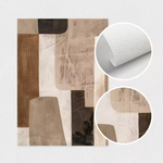 Piece Neutral Abstract Wall Art Set, Brown & Beige Boho Decor