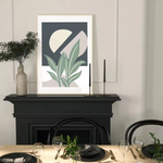 Minimalist botanical wall decor for a living room or bedroom