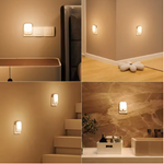 Smart LED night light with motion sensor and warm white illumination